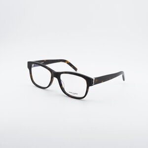 Saint Laurent SLM132 005 Square Eyeglasses Dark Havana 55mm Frame